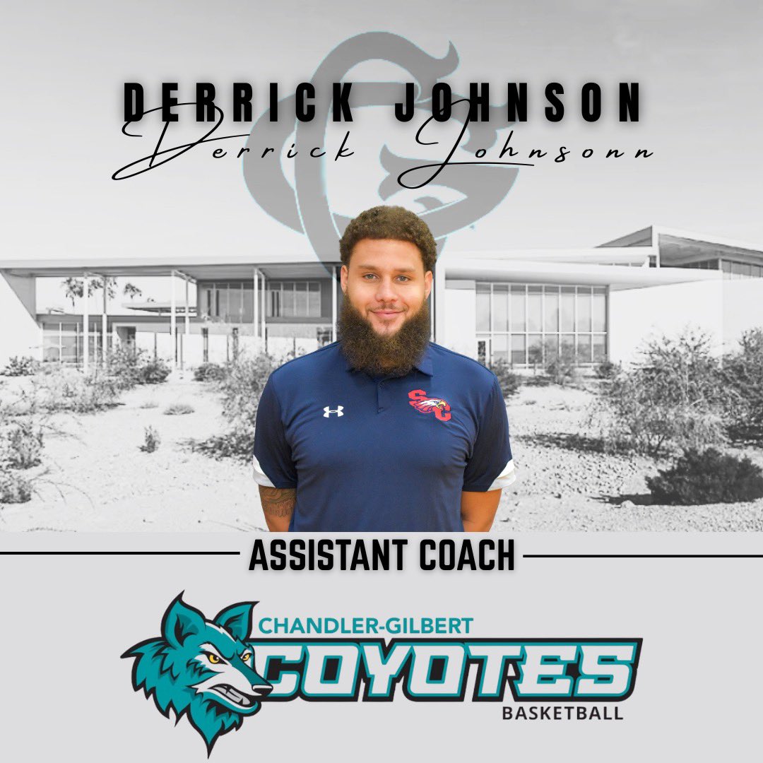 Welcome Coach Derrick Johnson to then Family. Coach Derrick Johnson joins the Chandler-Gilbert Community College women’s basketball program with 13 years of experience in coaching and player development across all levels—recreational, club, high school, and collegiate. Originally