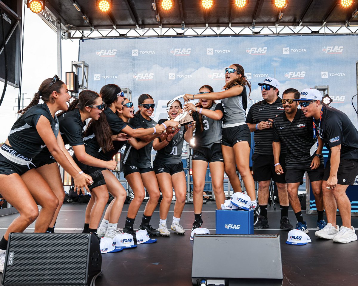 Congratulations to the Bad Rabbits 14U flag football team for taking first place at the 2025 NFL Flag Championships 🏆