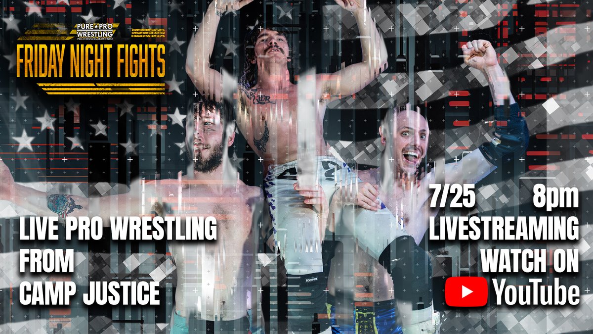 TOMORROW! #PPWFridayNightFights goes live at 8 p.m. See rising Camp Justice talent battle PPW’s finest. Stream it FREE on YouTube! 👊

▶️ youtu.be/Mi1fu3sOHy0

📹 Life In Contrast Media

#prowrestling #michigan