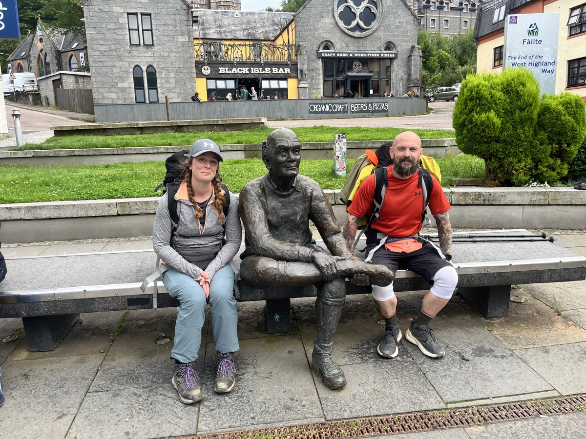 MattDoogue's tweet image. AND WE ARE DONE! Just shy of 100 miles hiked through the Scottish Highlands over 6 days. It’s been tough, physically and mentally, some days we were soaked to the bone with no way of getting dry! My feet and knees completely gone, but it’s done!
Fundraiser is at £1258/2500
1/2