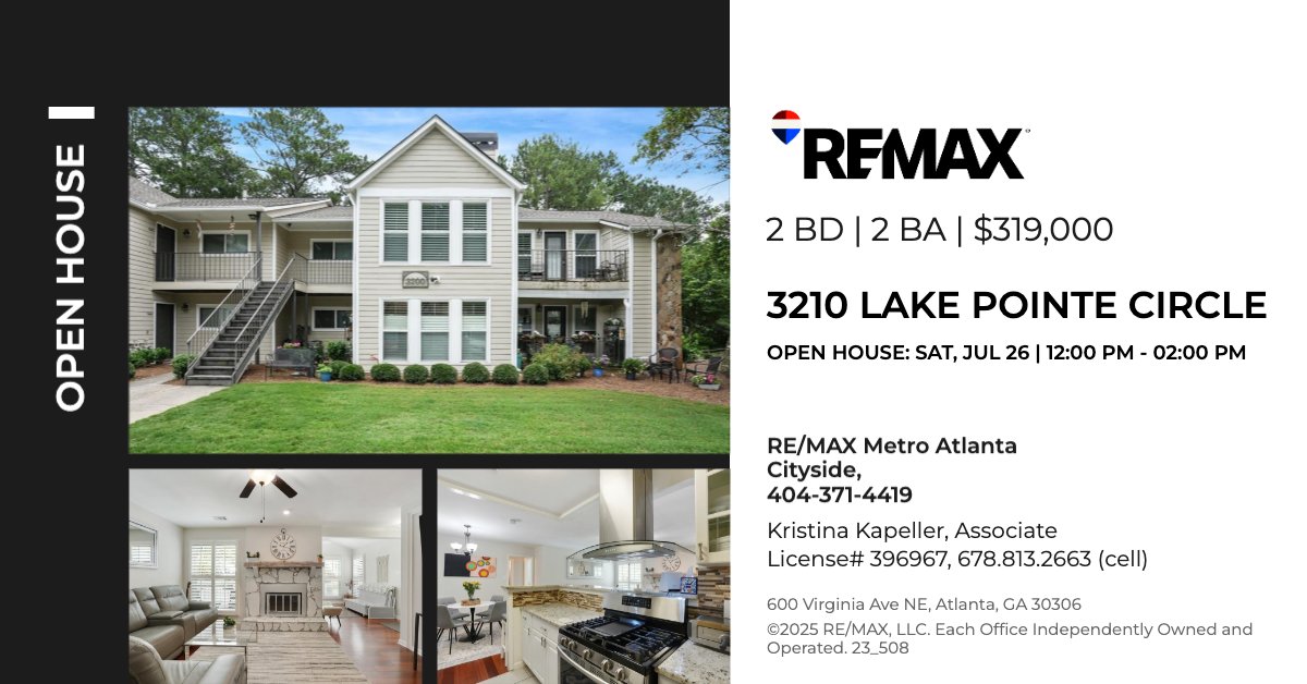 REMAXCenter's tweet photo. #REMAXCenter #OpenHouses #ThisWeekend #ATLOpenHouse https://t.co/gCVn6Xy7LC