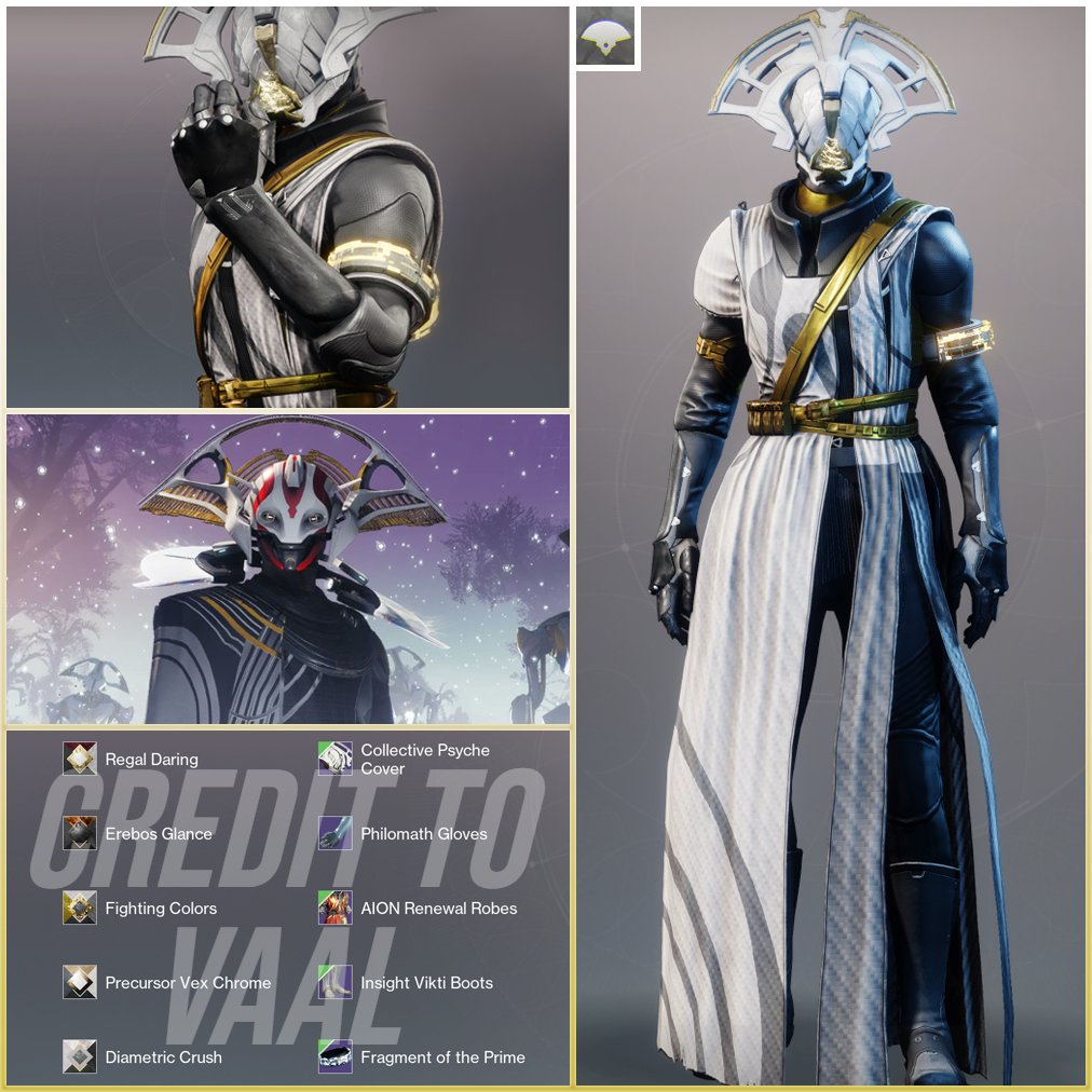 KrypzYT's tweet image. Maya Sundaresh Warlock Fashion!
Credit to Vaal from my Discord!
Follow for more Destiny 2 Fashion!