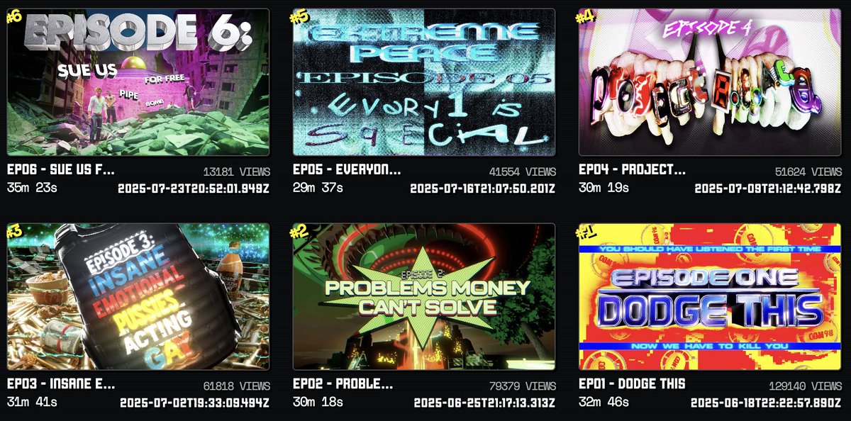 All 6 episodes of EXTREME PEACE are now out :)
What was your favorite episode/moment or line?  🤔 
For me it's a toss up between ep. 1 and 5. 
favorite moment is Charls slow mo walking to stage in the Prom sketch
favorite line gotta be Erick in Friendsgiving "Fuck....I called it"