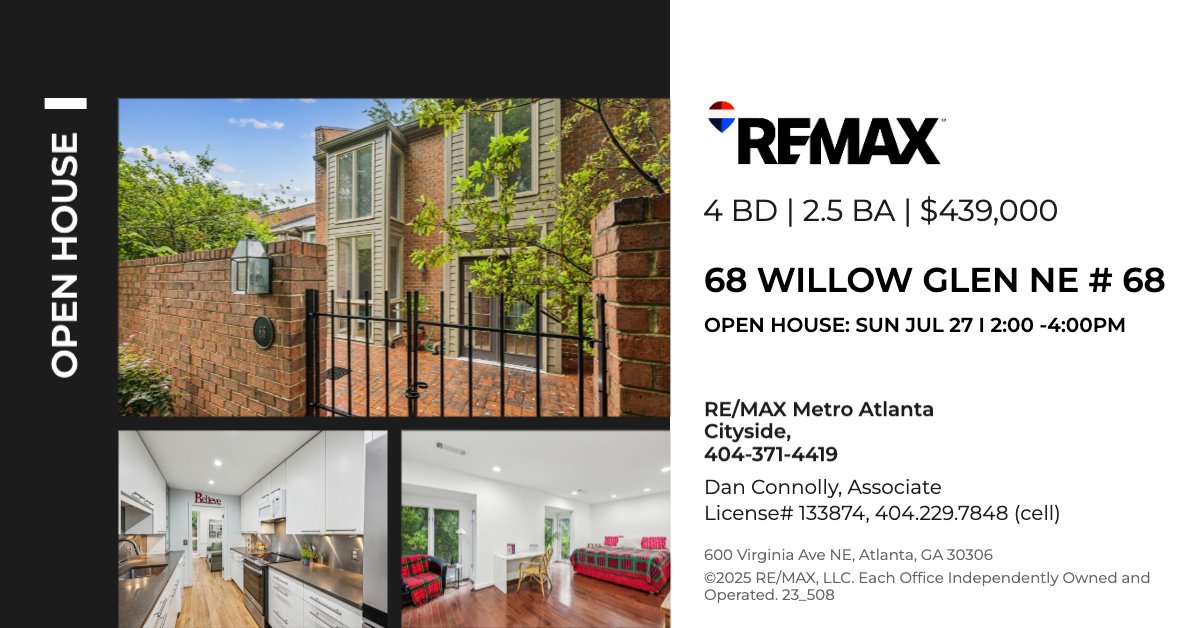 REMAXCenter's tweet photo. #REMAXCenter #OpenHouses #ThisWeekend #ATLOpenHouse https://t.co/GKeJEQXfF4