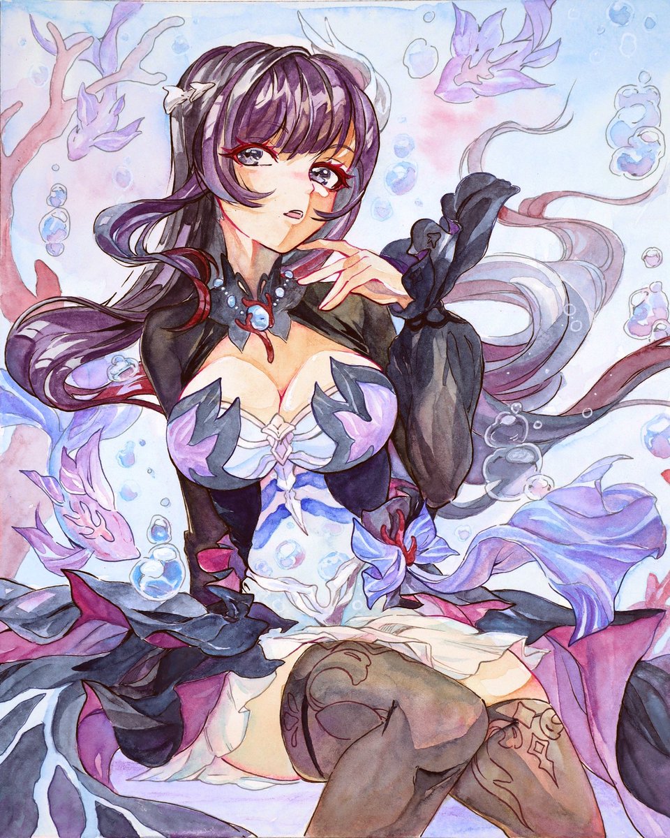 oakteaparty's tweet image. Hysilens 💙 daughter of the sea 🌊
HSR fanart watercolour illustration by Oaktea!
( ੭ ˙࿁˙ )੭ ♡