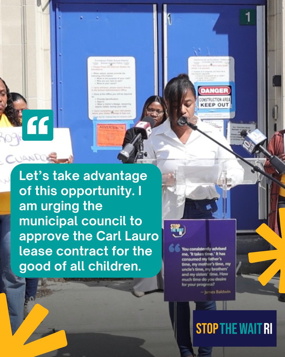 stopthewaitri's tweet image. Providence parents have raised their voices. Call your Ward City Councilor & urge them to support the lease: bit.ly/4dNmEpO
Los padres de Providence han alzado su voz. Contacta a tu concejal municipal y pídele que apoye el contrato: #CarlGLauro