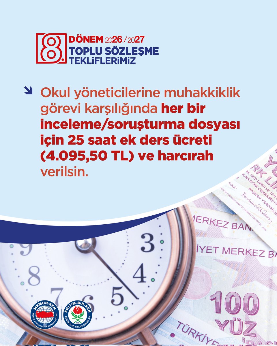 8. Dönem Toplu Sözleşme Teklifimiz;