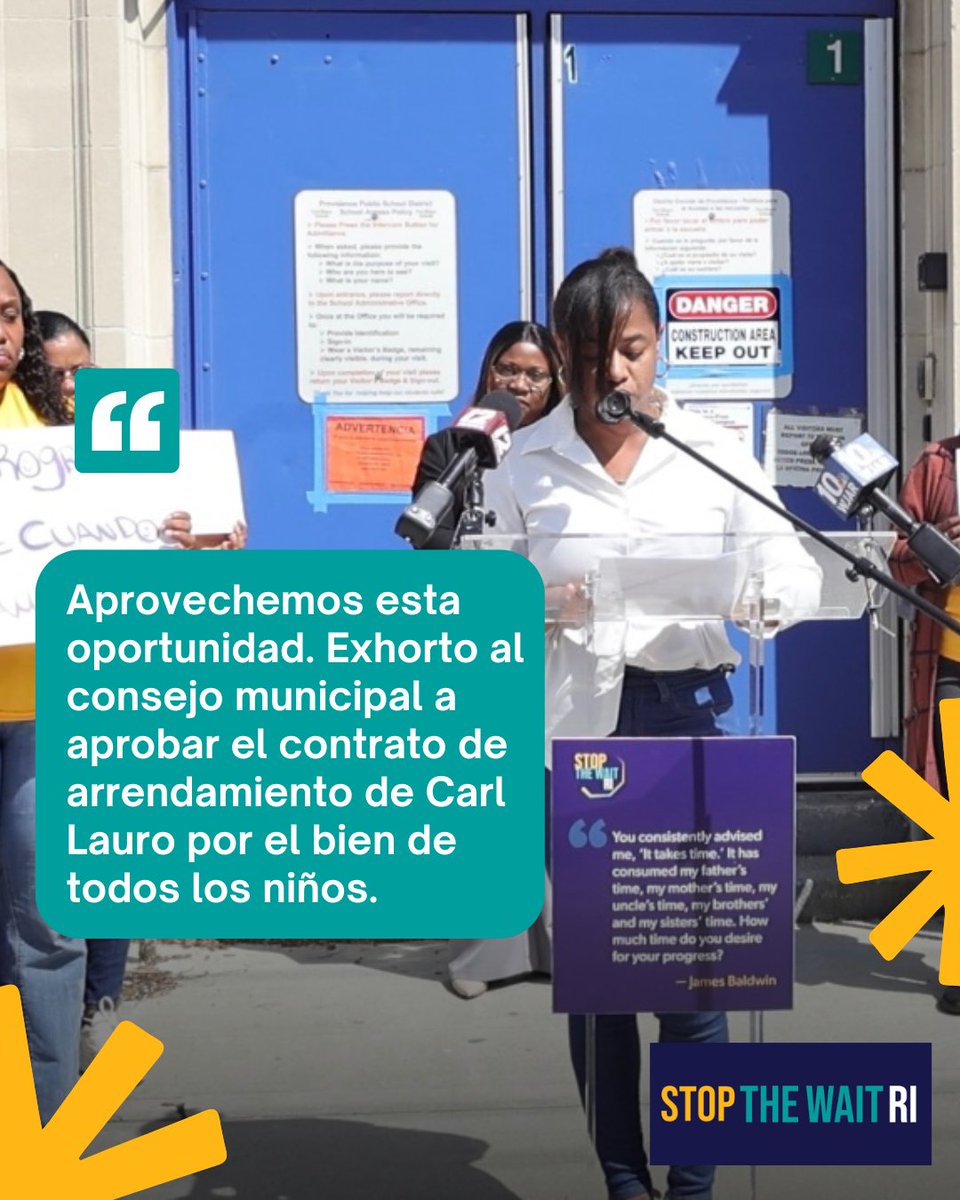 stopthewaitri's tweet image. Providence parents have raised their voices. Call your Ward City Councilor & urge them to support the lease: bit.ly/4dNmEpO
Los padres de Providence han alzado su voz. Contacta a tu concejal municipal y pídele que apoye el contrato: #CarlGLauro