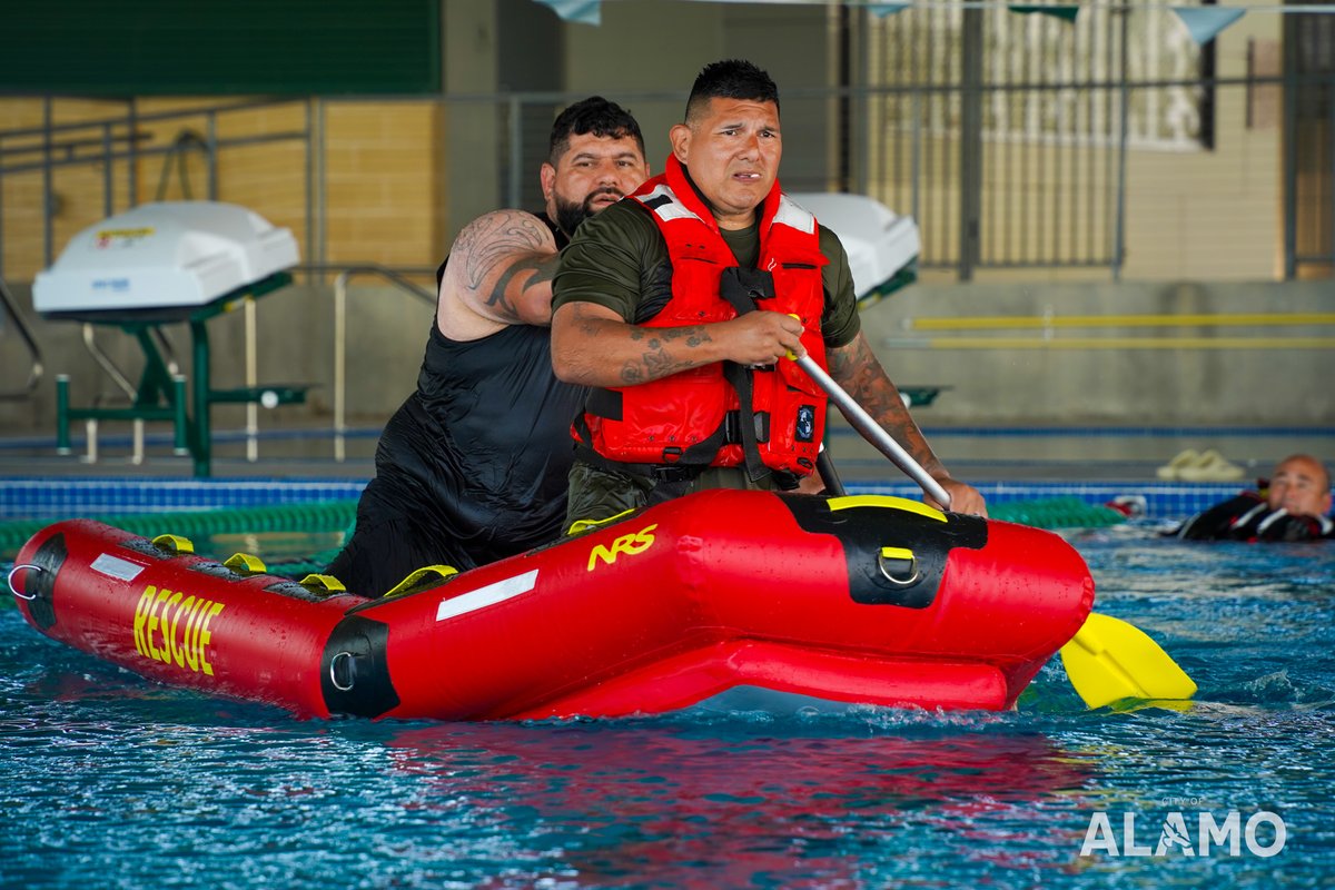CityofAlamo's tweet photo. 🌊 Prepared for Anything. Trained for Everything. 💪
Alamo Fire & Police took part in water rescue training—getting ready for floods, swift water & more.
Big thanks to Alton FD, PSJA ISD & Hess Air for the support!
#AlamoTX #PublicSafety #WaterRescue #TeamAlamo https://t.co/CXTNOTGfrE