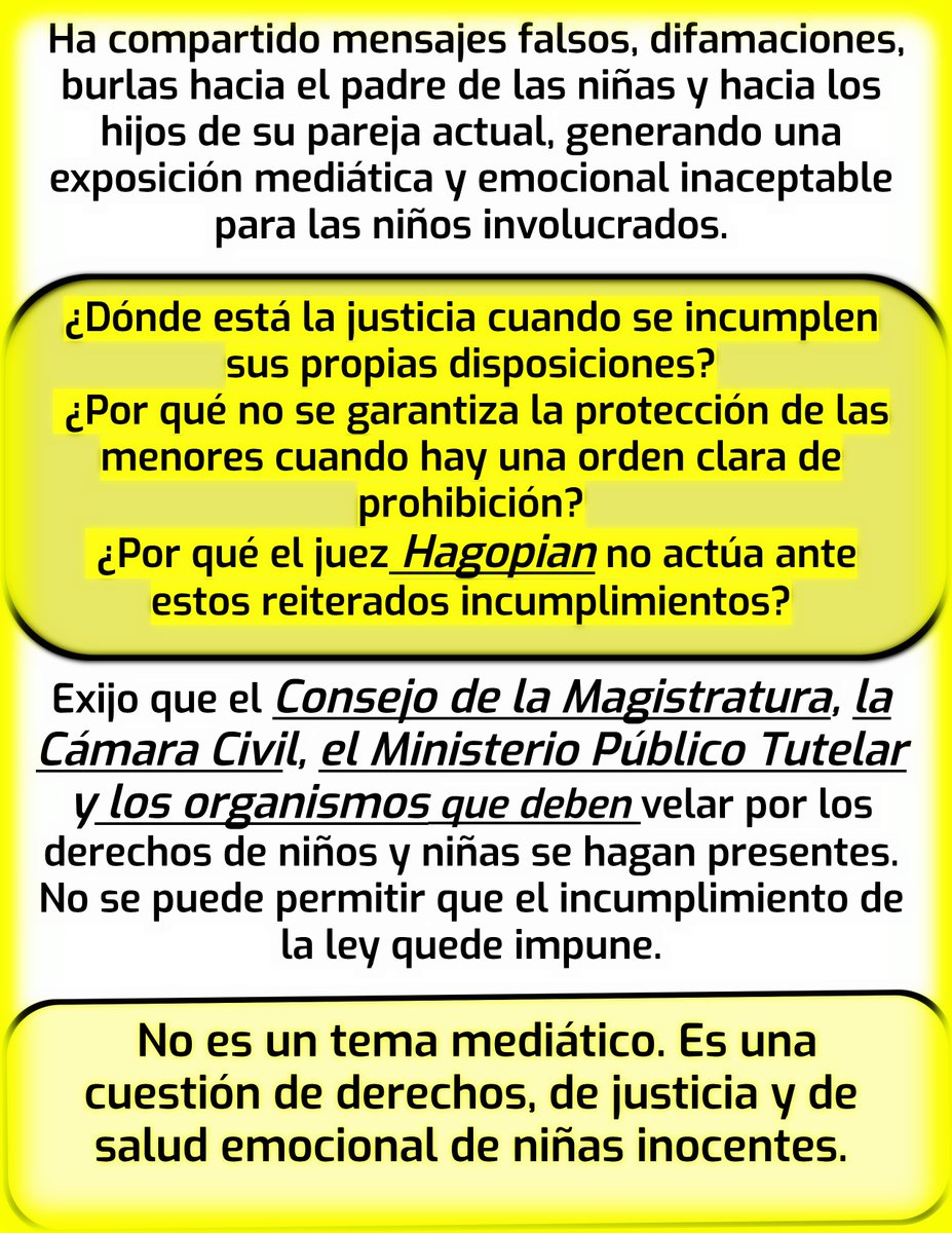a_m_rey's tweet image. "HOY MÁS Q NUNCA"
@MPTutelar
#hagopian RESUELVA!!!!
Esto, está sobrepasando todos los límites.
Y SI TIENE MIEDO A LO MEDIÁTICO, APÁRTESE!!
"PROTECCIÓN INTERNACIONAL PARA ESAS NIÑAS"
#JusticiaParaMauroIcardi