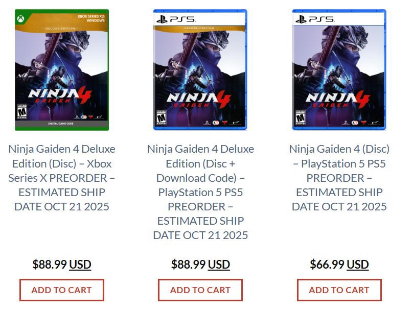 semonster66's tweet image. ⚠️ NOTICIÓN: Según varias tiendas, los discos físicos serán finalmente incluidos en #Xbox para Ninja Gaiden 4 y TOW2… No serían código en caja.
Menos mal. Que esperpento ha sido ver a tanto hereda empresas defendiendo esa porquería… Por suerte en USA no tragan con todo 👏👏👏