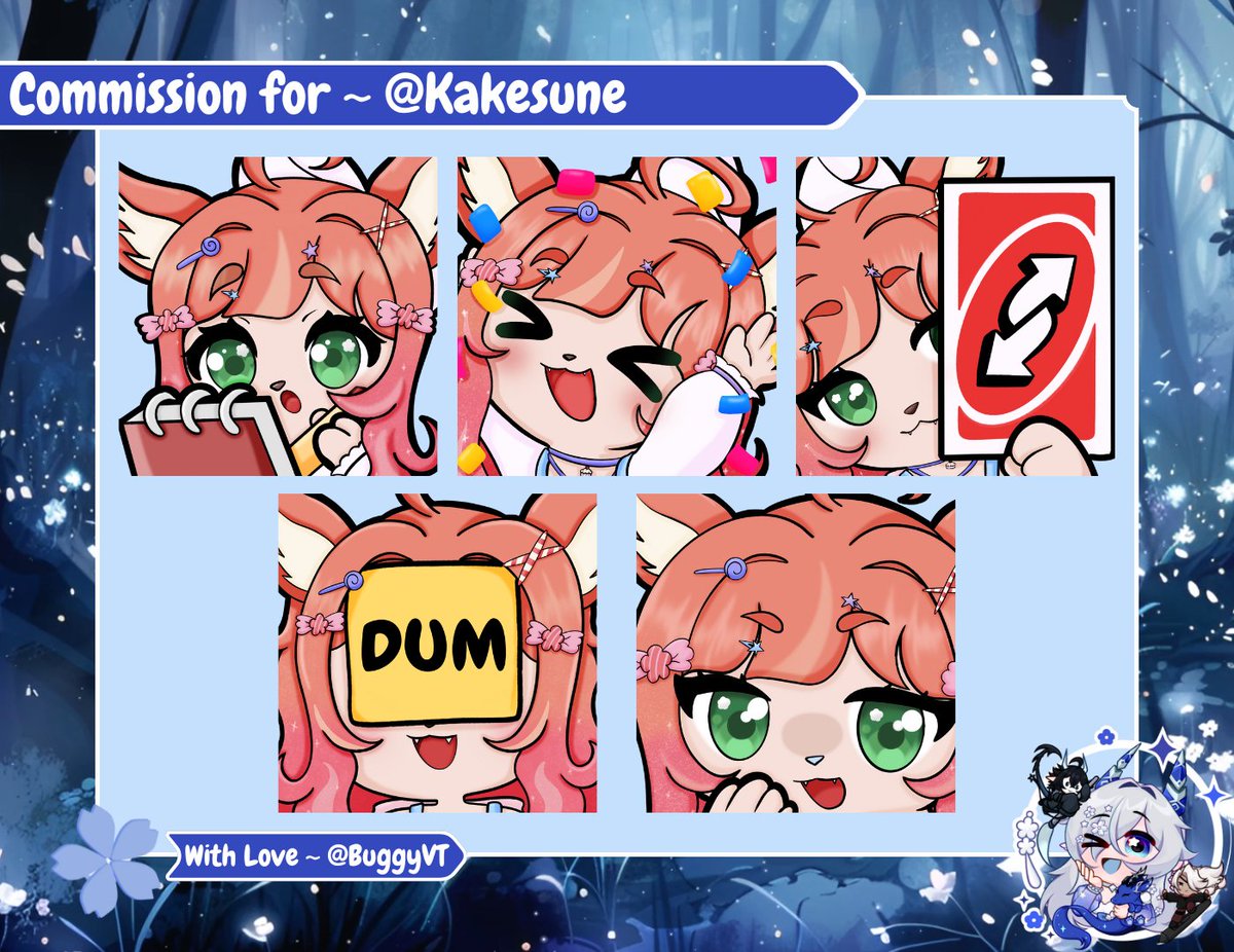 BuggyVT's tweet image. 💙Commission💙
EEEEK! My first ever Emote commission on VGen!! Thank you so much @Kakesune for trusting me!
|| #BuggyVTComms ||