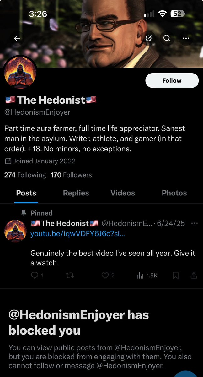 DeaconAV's tweet image. Poor fellow couldn’t take the heat lol