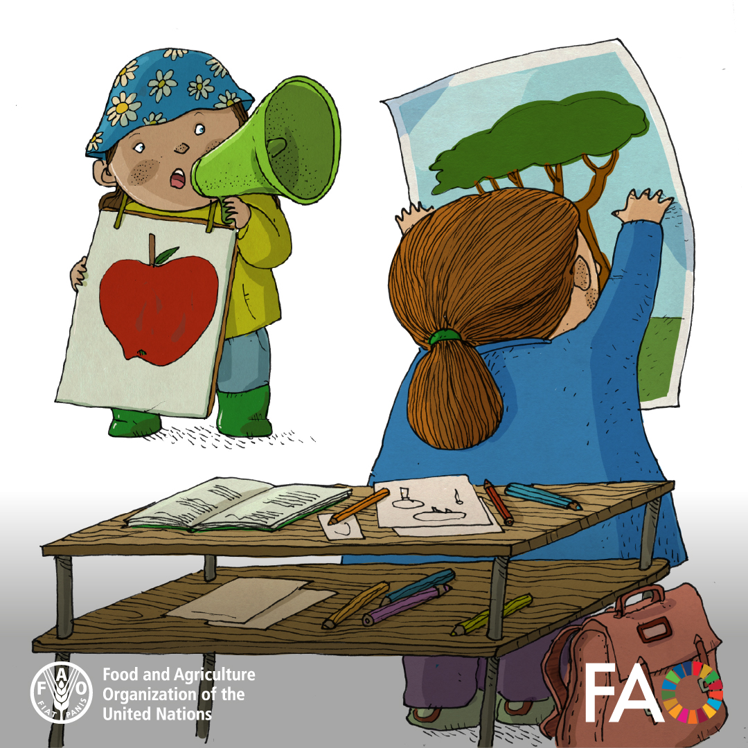 🎨 Ready to get creative? Children and youth aged 5–19 are invited to join the #WorldFoodDay poster contest and show how better foods helps build a better future.

✨ Let your art inspire change - hand in hand with people, communities and nature!

fao.org/world-food-day…

#FAO80