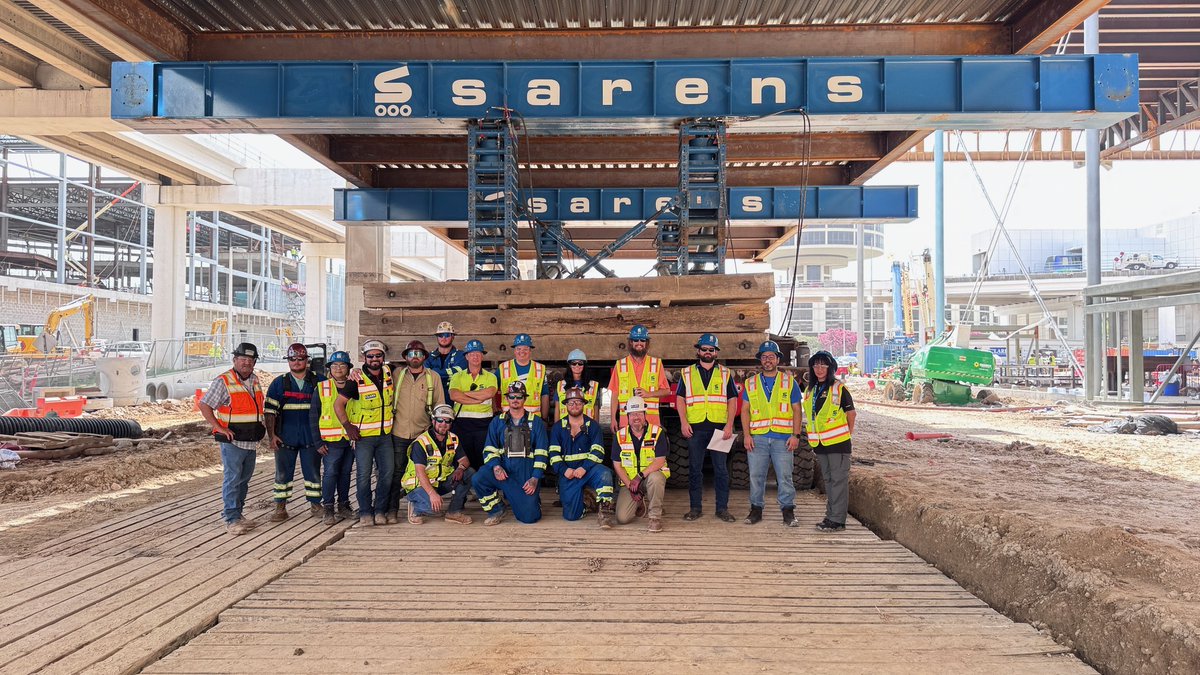 Clark Construction Group (@clarkbuilds) on Twitter photo Talk about precision! Crews recently installed the massive 130-ton north baggage handling service bridge at the <a href="/iah/">Bush Airport</a> Terminal B Transformation project in Houston. π§
This critical milestone, connecting the new processor to the north concourse, was the result of four months of Talk about precision! Crews recently installed the massive 130-ton north baggage handling service bridge at the <a href="/iah/">Bush Airport</a> Terminal B Transformation project in Houston. π§
This critical milestone, connecting the new processor to the north concourse, was the result of four months of