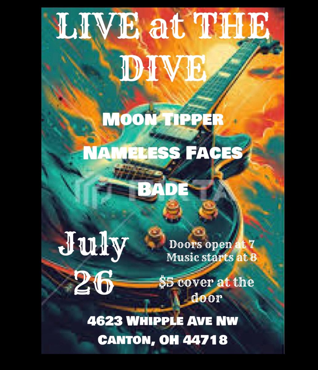 faces_nameless's tweet photo. We are 2 days out from playing LIVE at The Dive at The Dive Bar in Canton where we join forces with Moon Tipper and BADE! Hope to see you there! https://t.co/oM6ILPAylu