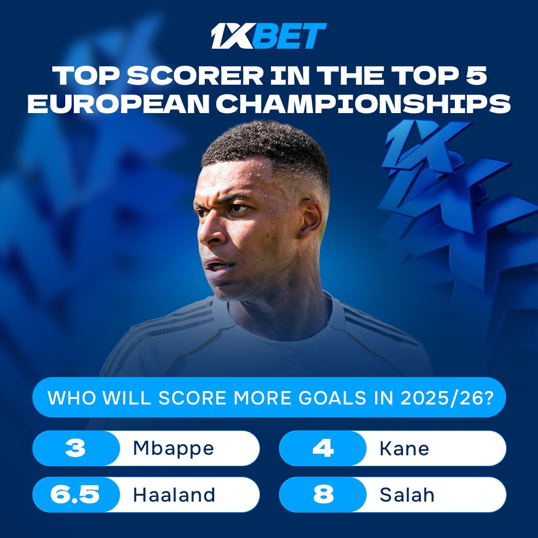 1xBet_Eng's tweet image. Perfect long-term bet before the start of the season! 💰

Who will score more goals? 

Check all candidates ➡️ cropped.link/topscorer