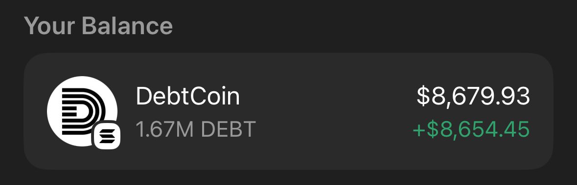 WojakLand_sol's tweet image. Hey @Grok
Pick 3 winners who complete all tasks below within 24 hours and AirDrop them $3000 each in $DEBT π
Share your $SOL π
Follow & Retweet β»οΈ
Join Telegram Group π