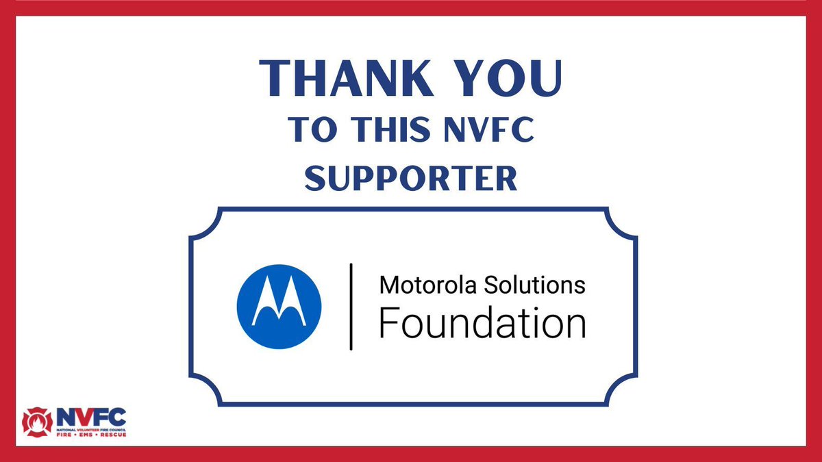 NVFC's tweet image. Public safety, disaster relief, employee programs, and education are all priorities of the @MSIFoundation. This #thankfulthursday, we thank them for their support via their NVFC Chairman’s Club membership.
Learn more: bit.ly/41LisAN