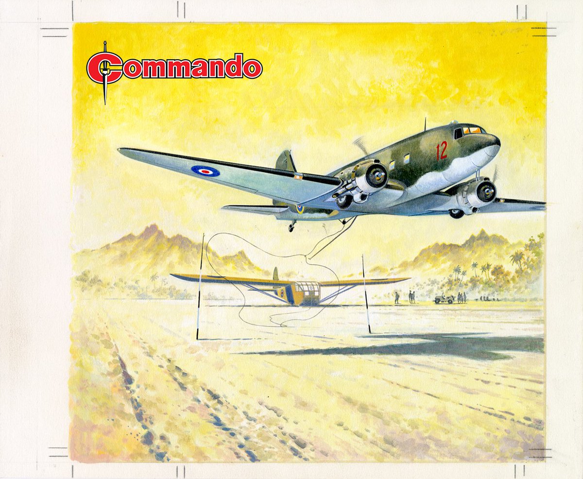 CommandoComic's tweet image. “Mission Accomplished!” – that was the signal which would send a fleet of gliders swooping down into enemy territory. For the men on the ground, it was the only way home – if they could reach the rendezvous in time! Issue 5878 is out soon! - QM