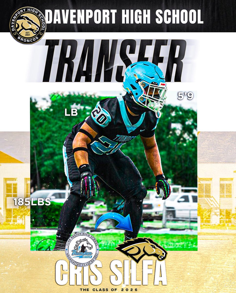 ItzCris2x_'s tweet image. After a great 3 years at Lake Region High school I would like to let all coaches know that I will be attending Davenport Highschool for my senior year @CoachMills36 @BroncosFBDHS @polk_way @CountyPolk
@H2_Recruiting @JAONTHESPOT
@CoachJeremiahW @coachkstrong
@Coach_DaveG