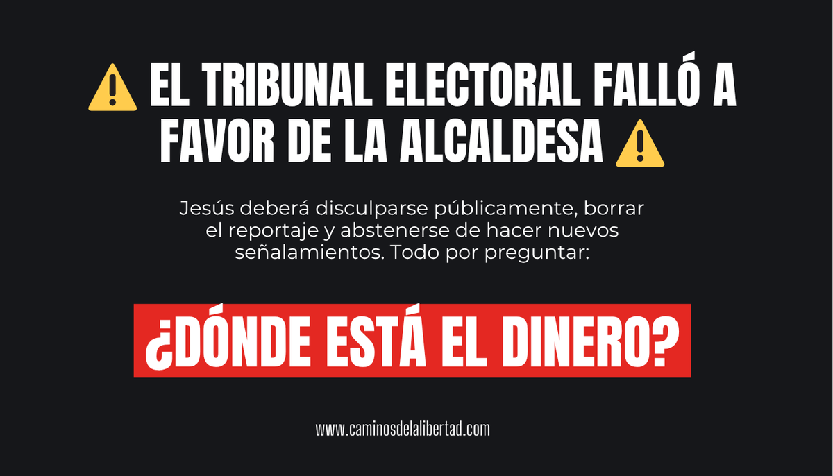 cam_lib's tweet image. 🎯 El castigo no es por robar… es por cuestionar.
En México, cuestionar al poder puede salirte más caro que ser corrupto. Jesús Castañeda denunció el posible desvío de casi mil millones de pesos en Acapulco.
¿La respuesta?
Una demanda por “violencia política de género”.
Un…