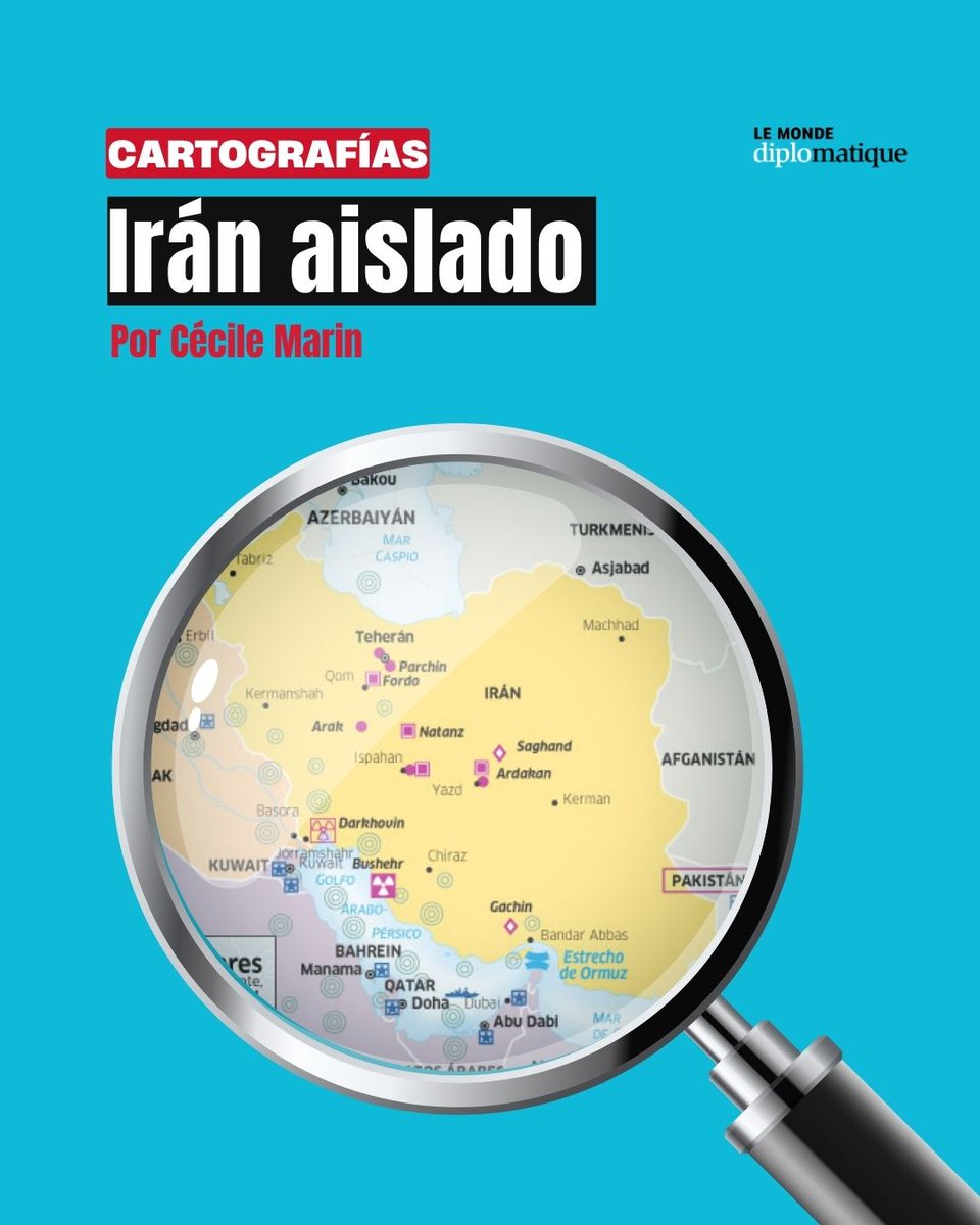 ElDiploConoSur's tweet image. #Cartografías | Irán aislado

Este mapa muestra el contexto de una región de Medio Oriente, señalando los países enemigos y los aliados, el estado de cada uno respecto del conflicto nuclear y sus gastos militares, así como de sus yacimientos de petróleo y gas.
 
 🔎Encontralo en…