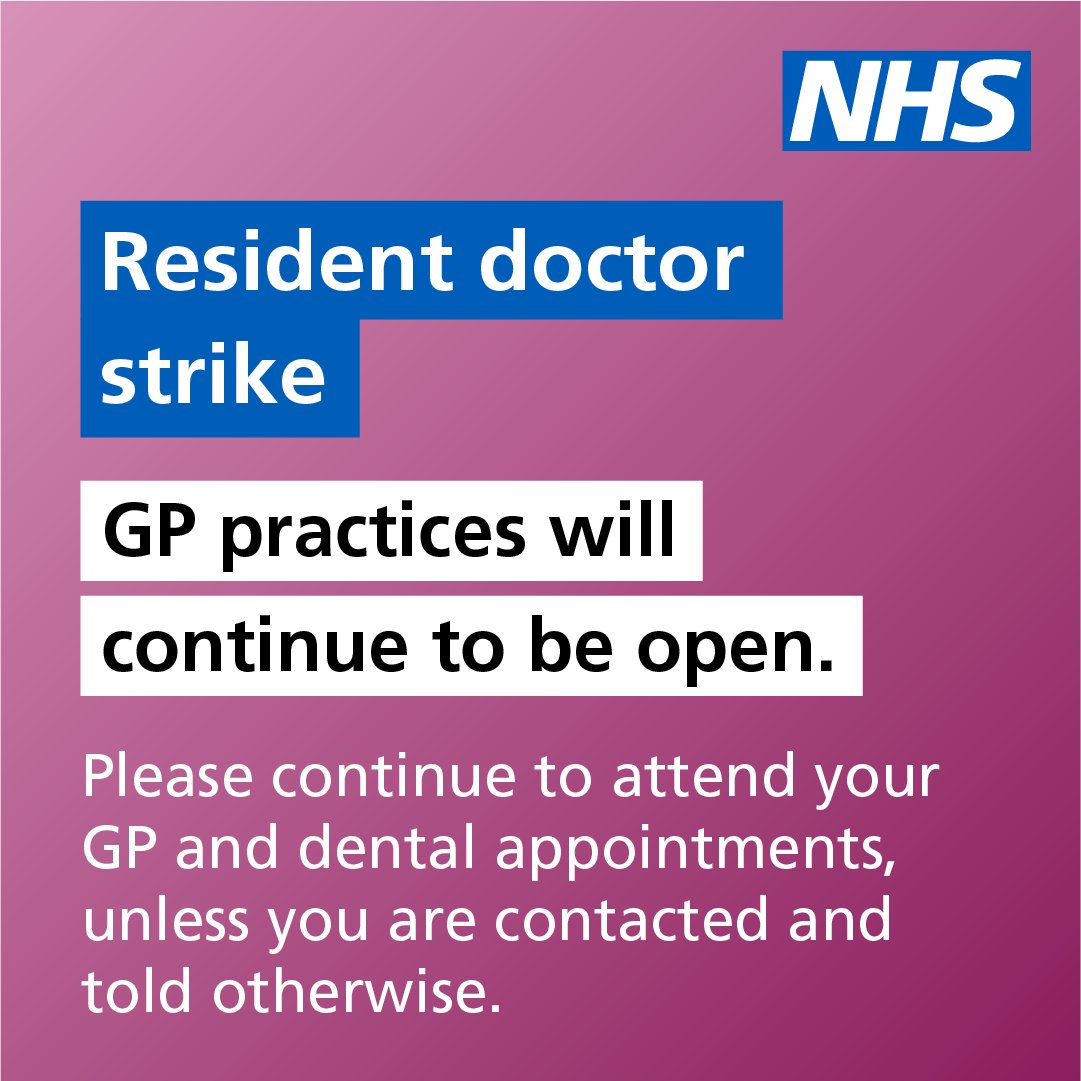 nottmhospitals's tweet image. People are being urged to choose the right NHS service during the resident doctor strikes, taking place from 25 to 30 July.
If you need emergency medical care please continue to visit our hospitals. All patients should also continue to attend planned appointments, unless told…