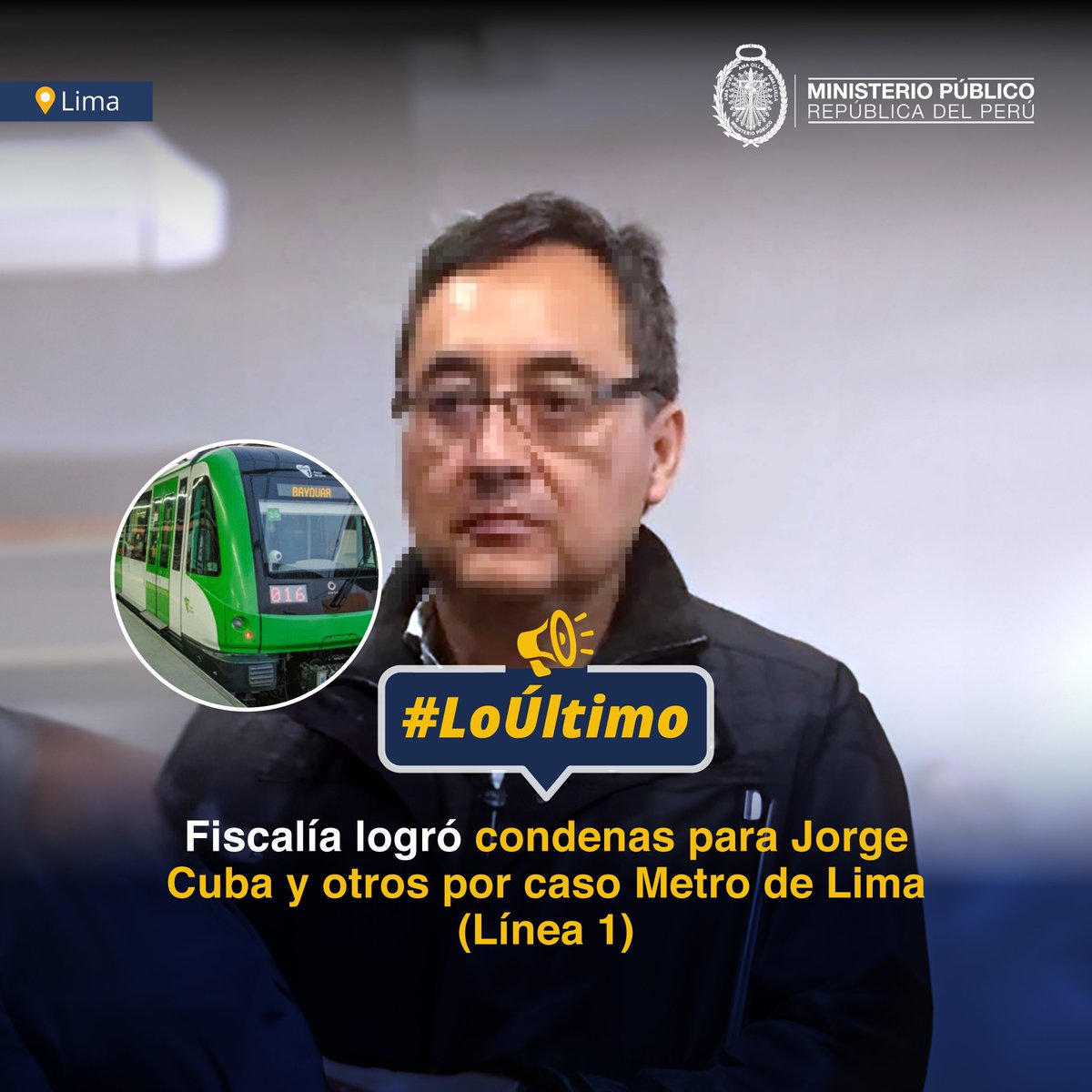 FiscaliaPeru's tweet image. 🚨 #LoÚltimo | Equipo Especial Lava Jato logró sentencia condenatoria de 21 años y 8 meses de prisión para Jorge Cuba Hidalgo, Edwin Luyo y Mariella Huerta por los delitos de lavado de activos y colusión agravada.
Además, se obtuvo la pena efectiva de pena privativa de la…