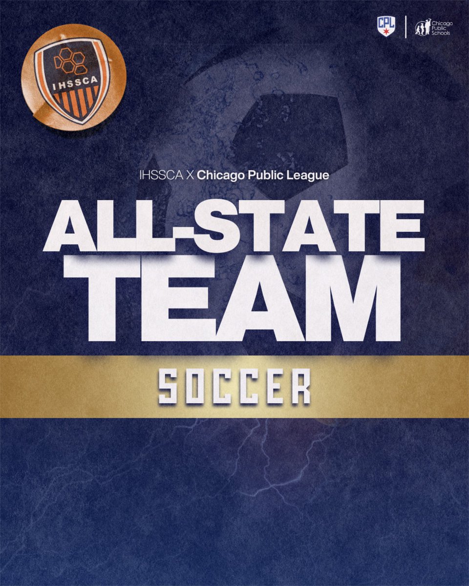 CPLAthletics's tweet image. The Illinois High School Soccer Coaches Association named its All-State Team last month. 

Congratulations to our Chicago Public League honorees! #CPLproud ✨