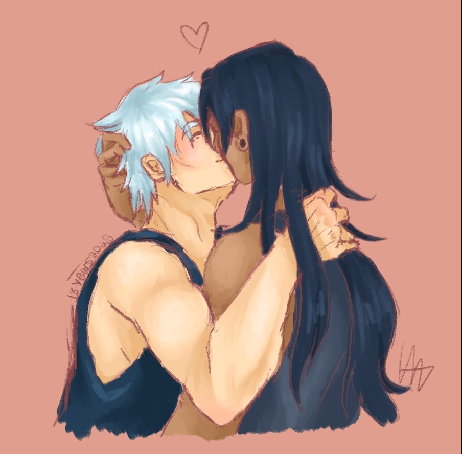 retired_furry_'s tweet image. Cuties (this is the style of piece youll get if you commission me 💕) #jjk