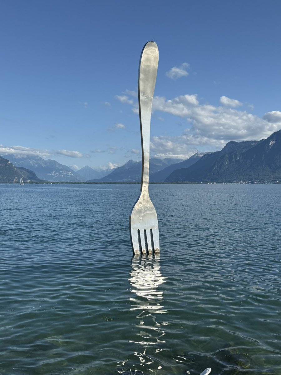 jischako's tweet image. おはようございます。レマン湖畔のヴヴェイにやって来ました。これから世界遺産ラヴォーのワイナリー巡りが待っています。酔っ払って仕事にならないとまずいので、お水を沢山飲んで頑張ります。皆様も水分補給を忘れずに素敵な華金をお過ごしください。良い週末を✨✨