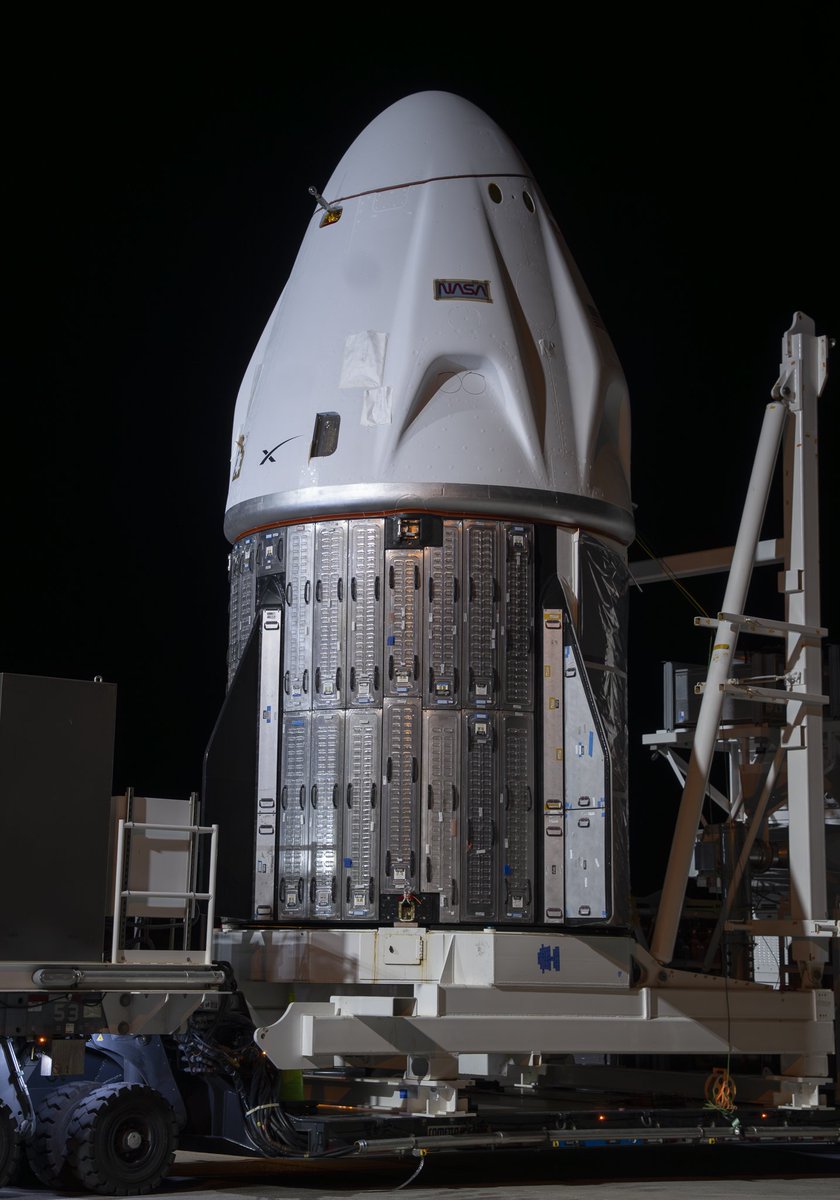 FronteraSpacial's tweet image. La nave Dragon C206 &quot;Endeavour&quot; se prepara para realizar su SEXTO vuelo (récord de toda la flota de naves de SpaceX) durante la misión Crew-11, que se lanzará con 4 astronautas a la ISS este 31 de julio 🚀🧑‍🚀