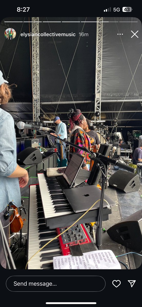 themi1kmann's tweet image. Cheeky sneak peak of tomorrow’s Pulp Tramlines setlist courtesy of the Elysian Collective’s instagram on the bottom right!