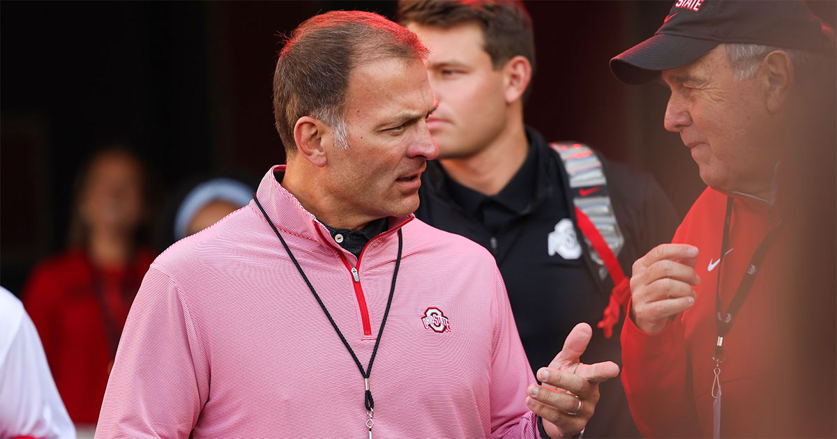 Birm's tweet image. Continued uncertainty about NIL rules has Ohio State ready to pivot but don't expect Buckeyes to overhaul underlining philosophy.
Some stuff from a conversation with Ross Bjork in Las Vegas via @LettermenRow
on3.com/teams/ohio-sta…