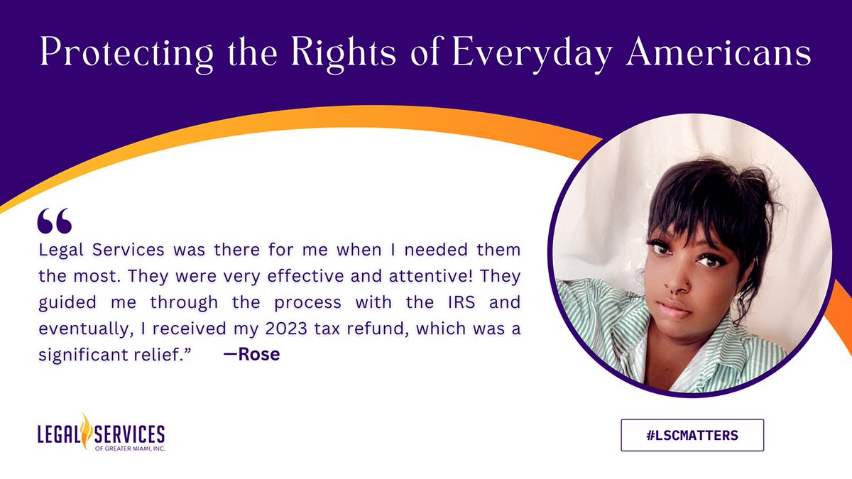 Legal services organizations are a lifeline for people in crisis. They stand up for those facing unfair barriers, ensure equal treatment under the law, and help families stay safe, housed, and financially secure—including low-wage workers navigating complex tax issues.

Last