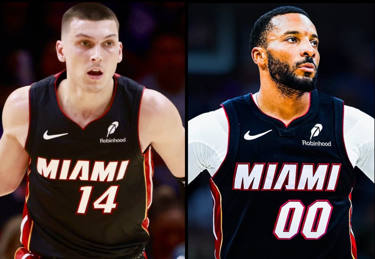 WadexFlash's tweet image. Miami Heatβs starting back-court:
Herro: Powell:
23.9 PPG 21.8 PPG
5.2 RPG 3.2 RPG
5.5 APG 2.1 APG
47 FG% 48 FG%
βI want to make it easy for Tyler. He was the focal point last year, had a lot of attention on him.β