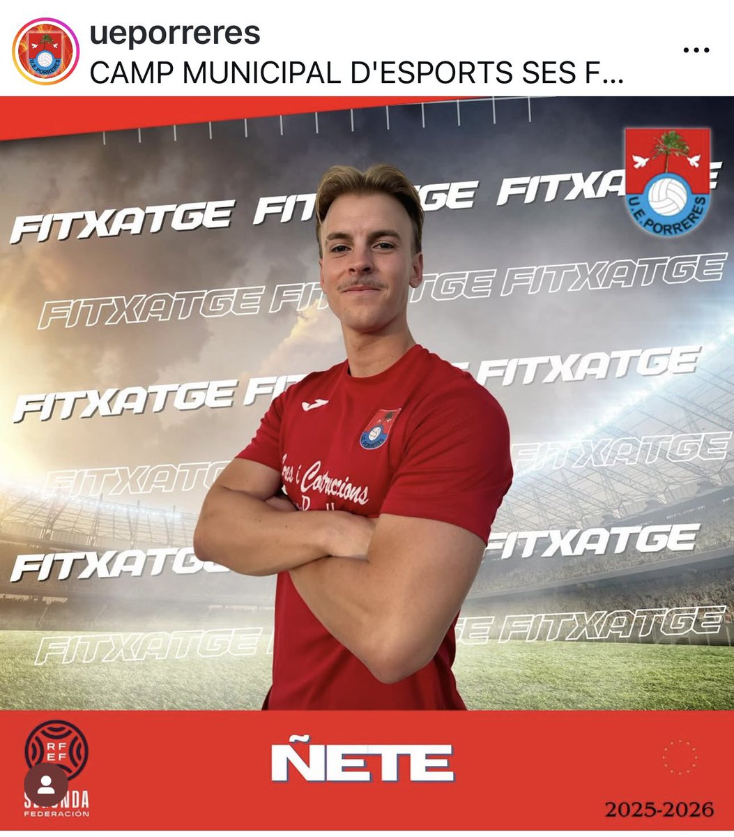 Nuevo fichaje ✍️

<a href="/__antonioo5/">Antonio Morales</a> es nuevo jugador del <a href="/UEPorreres/">U.E.PORRERES</a> 

Nuestro central da el salto a 2 Rfef tras una gran temporada en el filial del Ceuta 🙌

Seguimos creciendo 🤜🤛