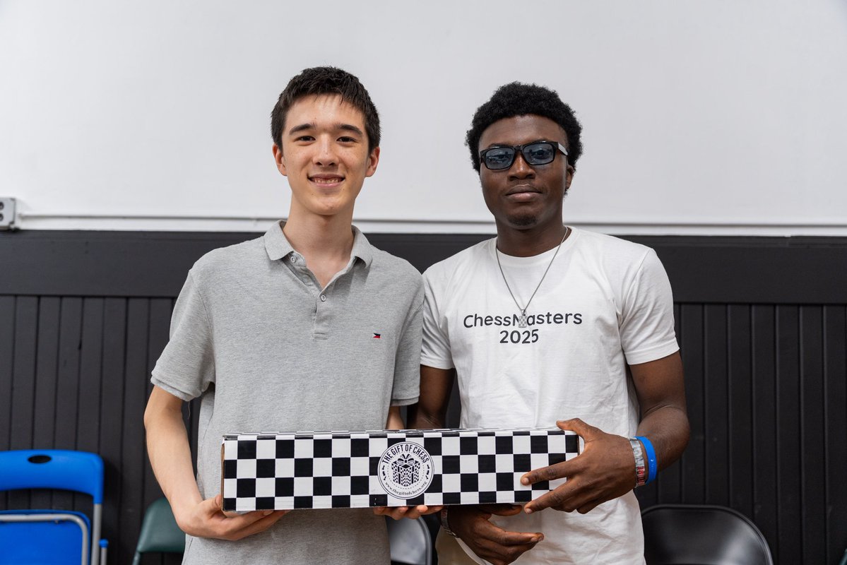 thegiftofchess's tweet image. Congratulations to our friend GM Andy Woodward on winning the 2025 US Junior Chess Championship!