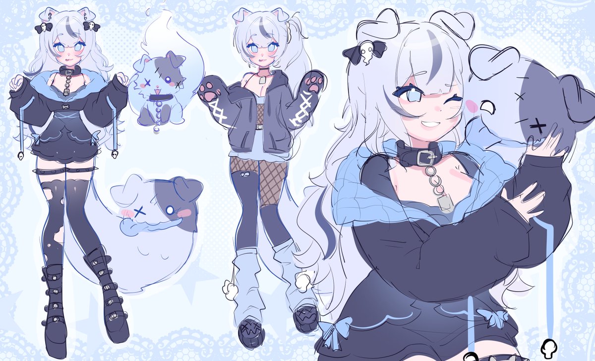 Nerrochii's tweet image. $35 custom design + outfit slots are open! 💜`(*&gt;﹏&lt;*)′
matching mascot +$25
additional outfit/hair +$25
bust sketch +$20
full rendered vers +$35
commercial rights are automatically included,
dm if interested! :3