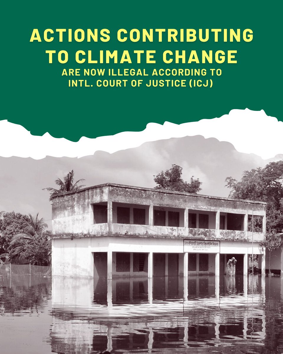 Reacting to the advisory opinion by <a href="/CIJ_ICJ/">CIJ_ICJ</a> on #climatejustice, @M. Hafijul Islam Khan, Director of the Centre for Climate Justice - Bangladesh (CCJ-B) said, "This opinion is a very progressive one. Now it requires proper implementation." Read more👇
tbsnews.net/economy/corpor…