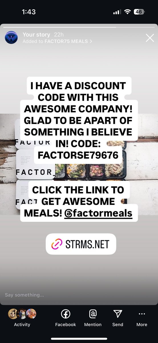 DrAngelDPT's tweet photo. https://t.co/6AEIt8QnuV CLICK THE LINK AND USE MY CODE FOR 50% OFF AND FREE SHIPPING CODE: FACTORSE79676 #Factor75Partner #factor75 #mealspo #streamer https://t.co/0OhFM6lNmE