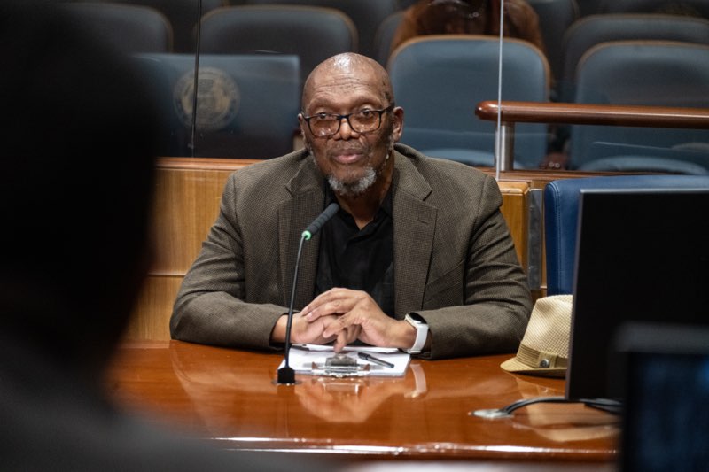 NOLACityCouncil's tweet image. After today’s regular meeting, the #NOLACityCouncil recognized Mr. Eric Cager for his work as the producer of Cutting Edge CE Conferences and Events. Mr. Cager is an adjunct instructor and consultant at @delgadocc’s Music Industry Program. #NOLA