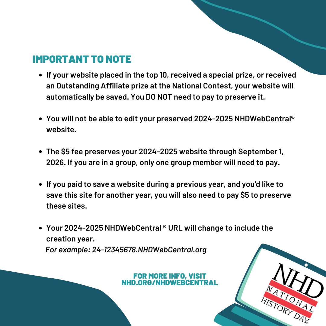 Important information for website students!