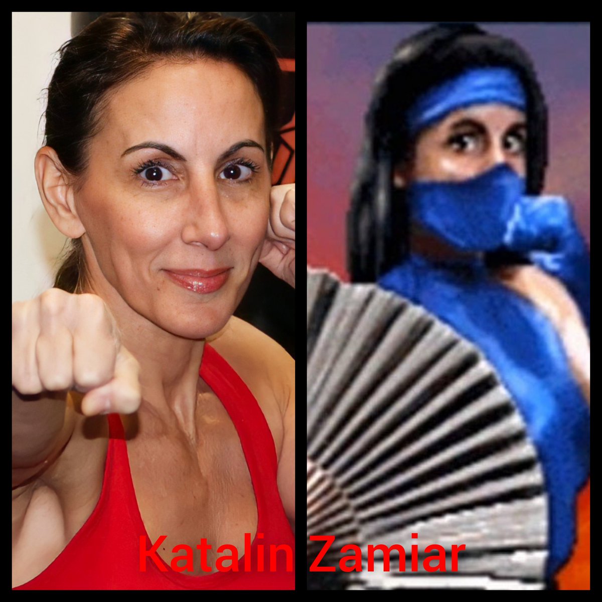 Daily_Kitana's tweet image. Katalin Zamiar as Kitana in mortal kombat 2 , 1993, our first and original Kitana 😍🪭🩵💙