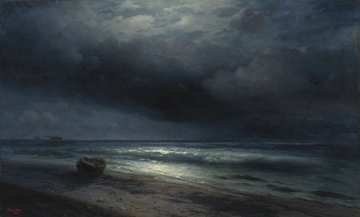 Aivazovsky büyüsü🖤

‘Denizde Mehtaplı Gece, 1885’