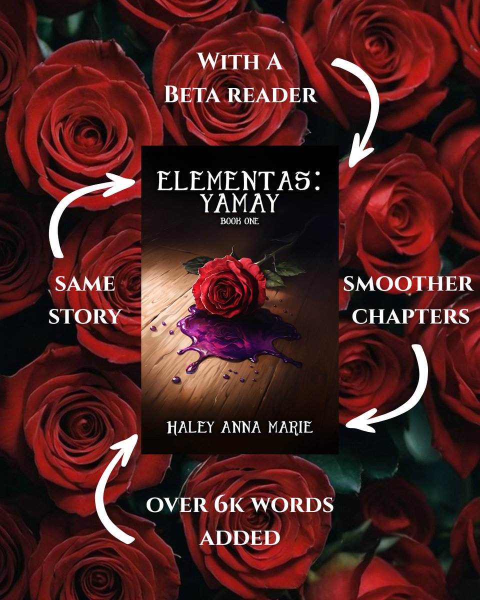 Spent the past month cleaning up Elementas: Yamay! 🙌

🧹 Fixed newbie mistakes
📖 Broke up scenes
📝 +6k words (Hello, better Garan!)
🧠 First time with a beta reader!

Story’s the same. Just sharper.

Mini soft relaunch coming soon: new cover, blurb, and polish!