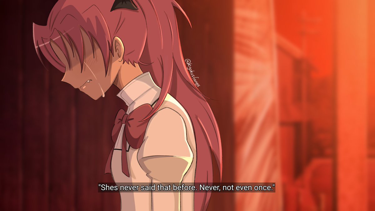 kyokosfangs's tweet image. &quot;You... You&apos;re not Sayaka, are you?&quot; #TSHD #PMMM #art