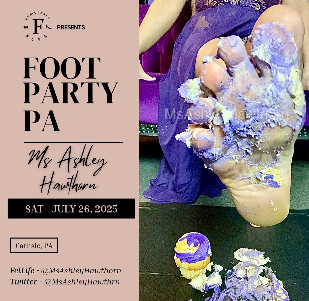 Want to lick? Saturday you can. The countdown is on! Only a few more days until I head East to <a href="/FemocracyPA/">Femocracy South Central PA</a> Foot Party this Saturday! Looking forward to the worship, feeding, trampling and more! 

One ticket has become available, snag it now!!

Missing your chance? Only in