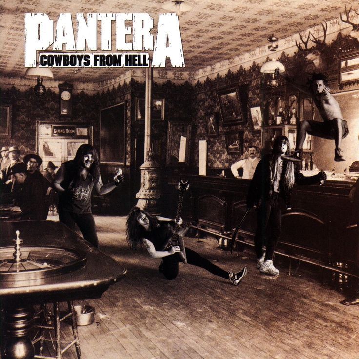 RockHistory_'s tweet image. Un día como hoy en 1990 se publica Cowboys from Hell, el álbum de Pantera que los catapulta a la fama. #pantera #CowboysFromHell #rock #heavymetal